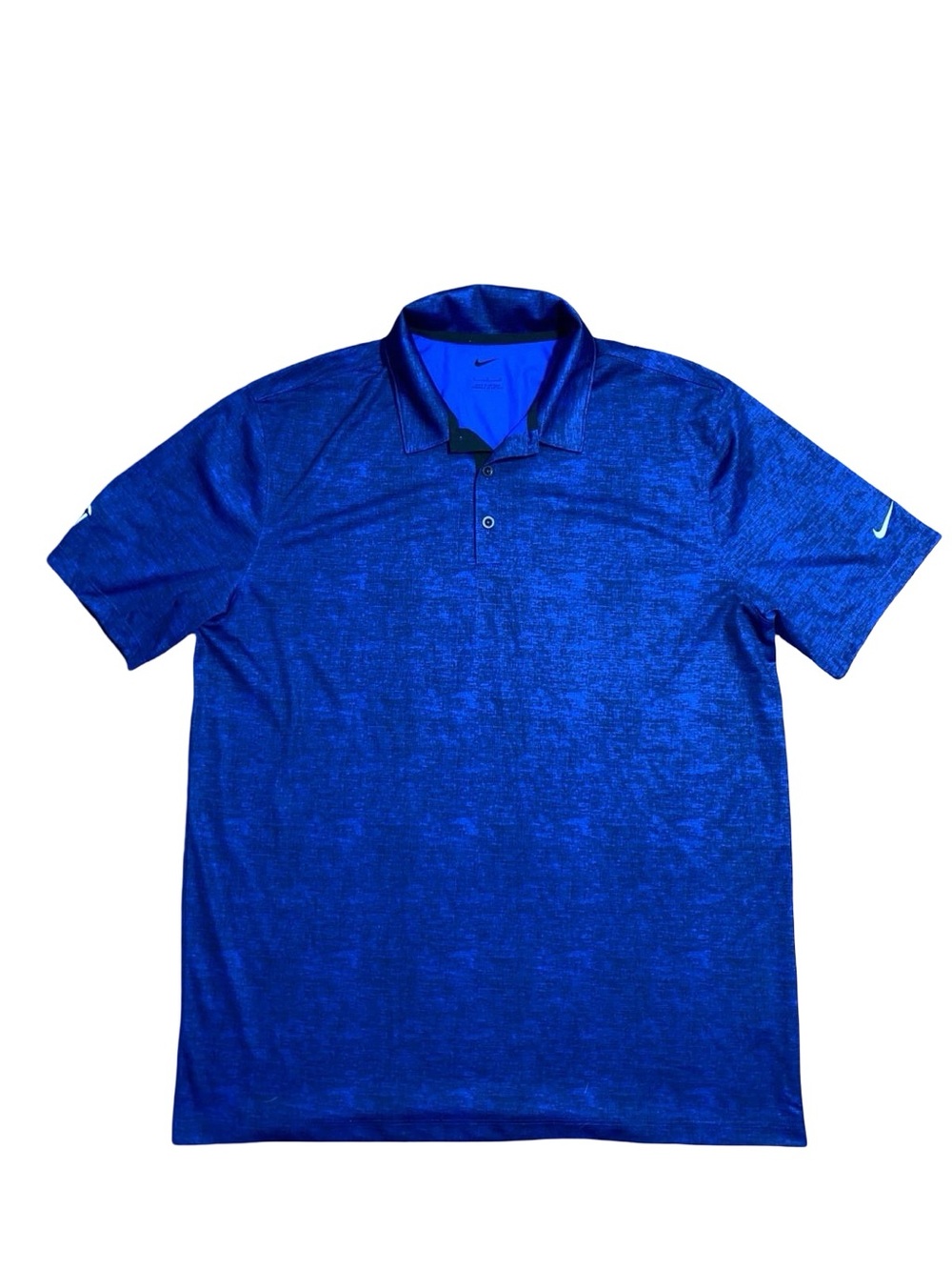 Nike Golf Mens Dri-FIT Heather Short Sleeve Polo Shirt Citi Bank Corporate Logo